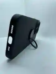 Черный чехол для iphone 14 pro/14 pro max,чехол для айфон с подставкой, с колечком
