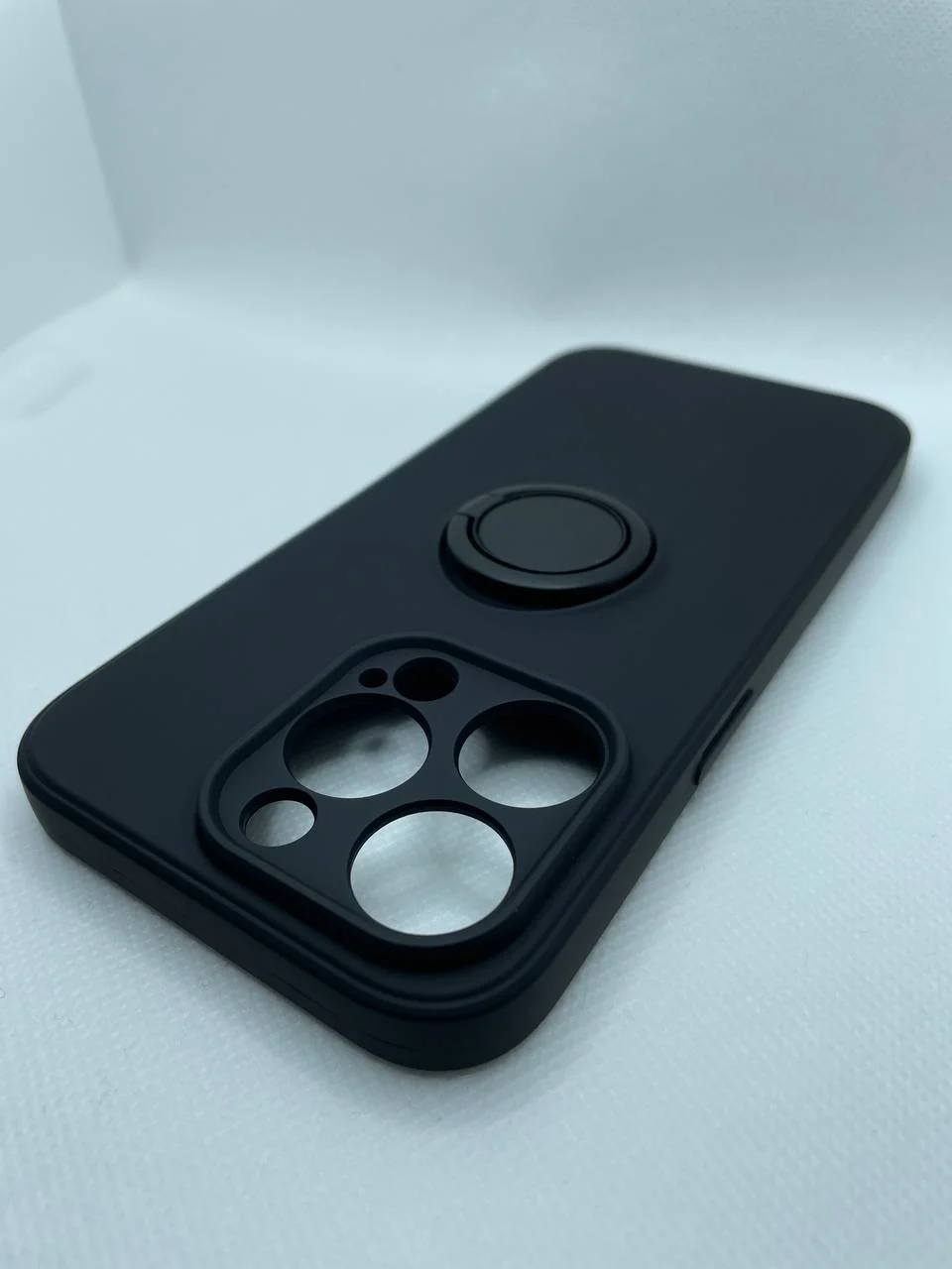 Черный чехол для iphone 14 pro/14 pro max,чехол для айфон с подставкой, с колечком