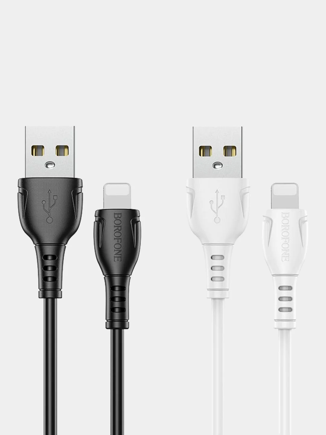 Черный кабель iPhone Lightning BOROFONE BX51 1м, 2.4A