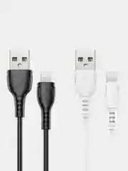 Черный кабель iPhone Lightning BOROFONE BX51 1м, 2.4A