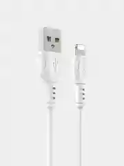 Белый кабель iPhone Lightning BOROFONE BX51 1м, 2.4A