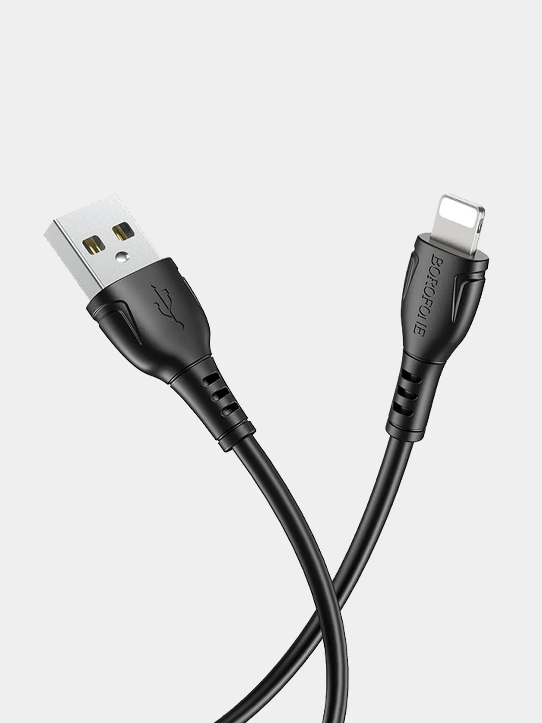 Белый кабель iPhone Lightning BOROFONE BX51 1м, 2.4A