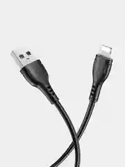 Белый кабель iPhone Lightning BOROFONE BX51 1м, 2.4A