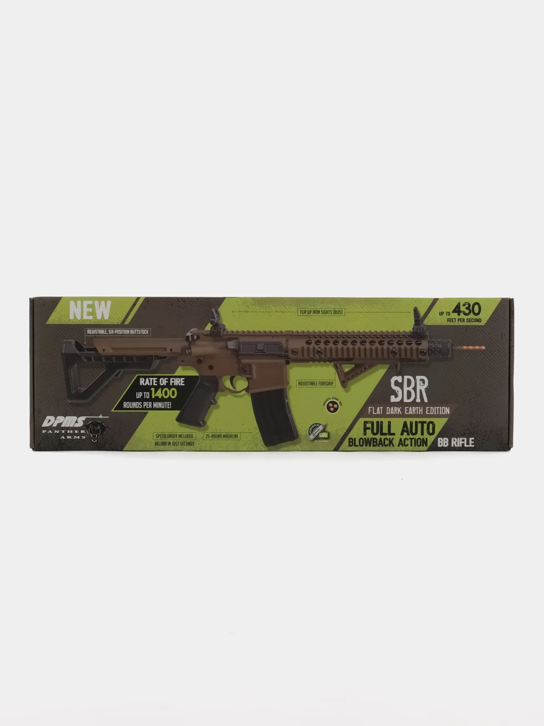 Пневматическая винтовка Crosman DPMS SBR Full Auto M16, М4, 3Дж, на баллончиках СО2