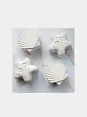 Белый минеральные камни для грызунов 4 шт