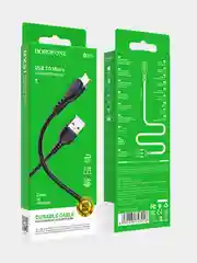 Черный кабель Borofone BX51 Triumph Micro-USB