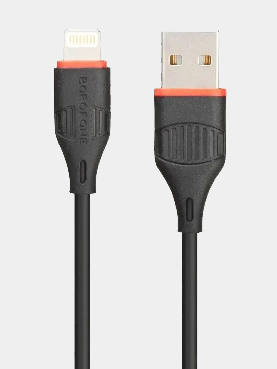 Черный сетевое зарядное устройство Borofone BA20A Sharp + кабель Lightning