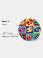 Настенные часы "Губы"