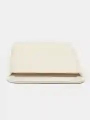 Белый картхолдер (визитница) MagSafe Leather Wallet для Apple iPhone с логотипом