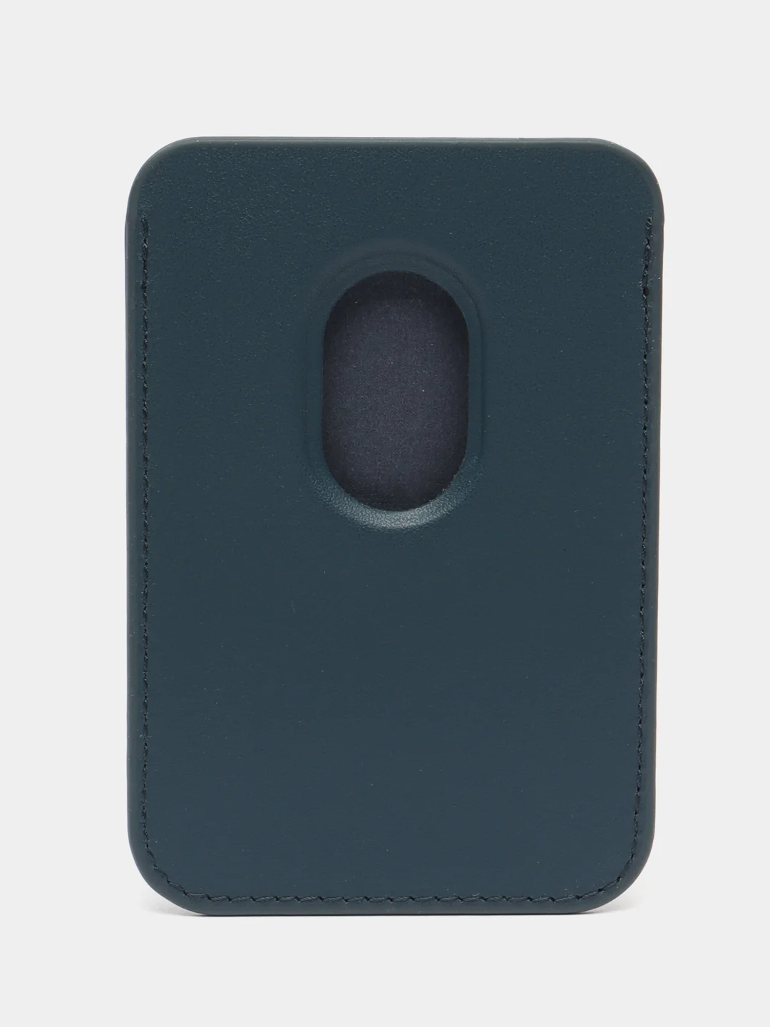 Индиго картхолдер (визитница) MagSafe Leather Wallet для Apple iPhone с логотипом