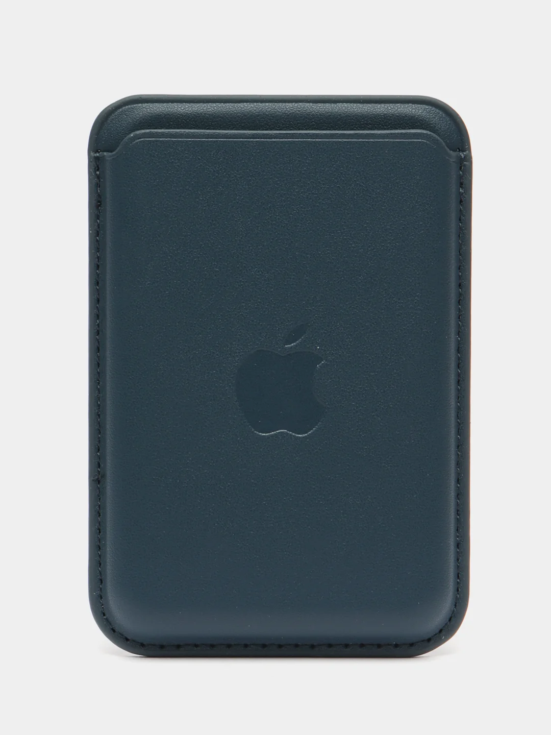 Индиго картхолдер (визитница) MagSafe Leather Wallet для Apple iPhone с логотипом