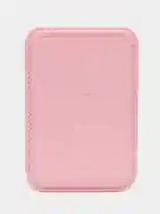 Розовый картхолдер (визитница) MagSafe Leather Wallet для Apple iPhone с логотипом