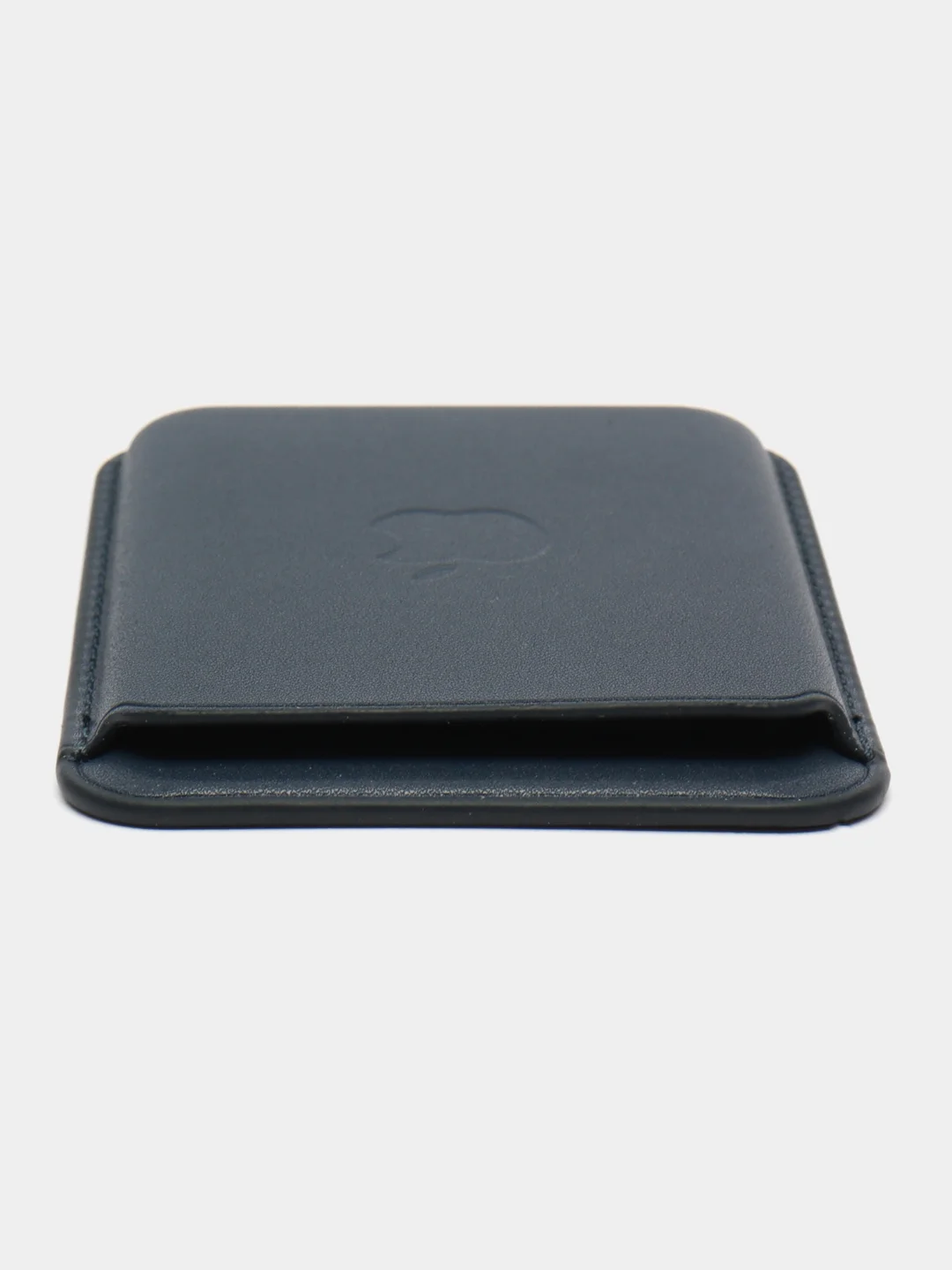 Синий картхолдер (визитница) MagSafe Leather Wallet для Apple iPhone с логотипом