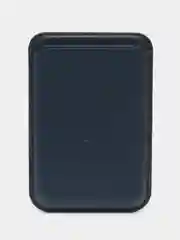 Синий картхолдер (визитница) MagSafe Leather Wallet для Apple iPhone с логотипом