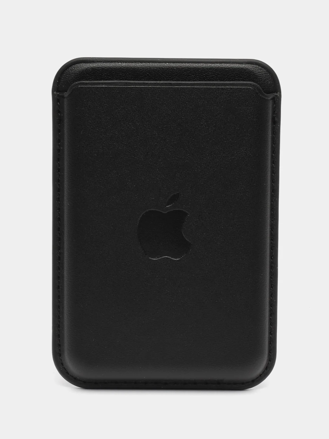 Хром картхолдер (визитница) MagSafe Leather Wallet для Apple iPhone с логотипом