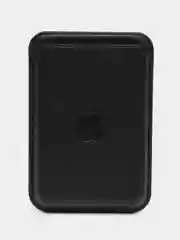 Хром картхолдер (визитница) MagSafe Leather Wallet для Apple iPhone с логотипом
