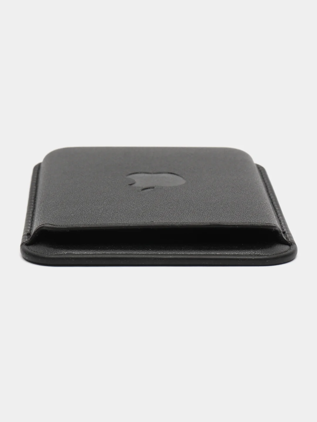 Хром картхолдер (визитница) MagSafe Leather Wallet для Apple iPhone с логотипом