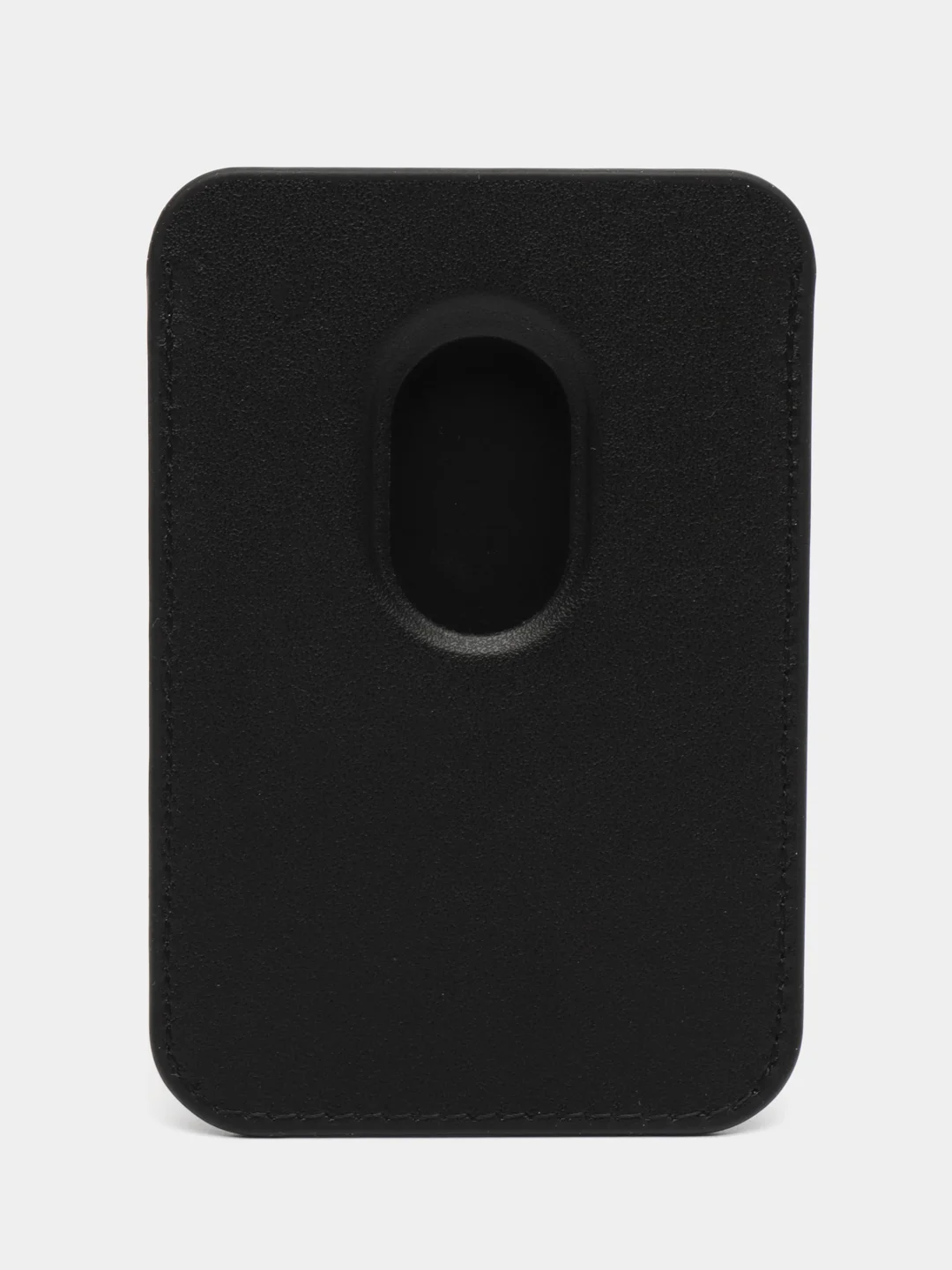Хром картхолдер (визитница) MagSafe Leather Wallet для Apple iPhone с логотипом