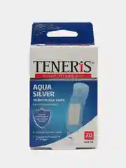 Лейкопластырь бактерицидный с ионами серебра на полимерной основе Aqua Silver 20 шт