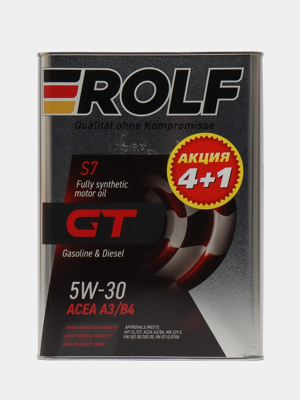 ROLF 5W-30 Масло моторное, Синтетическое A3/B4,API SL/ CF