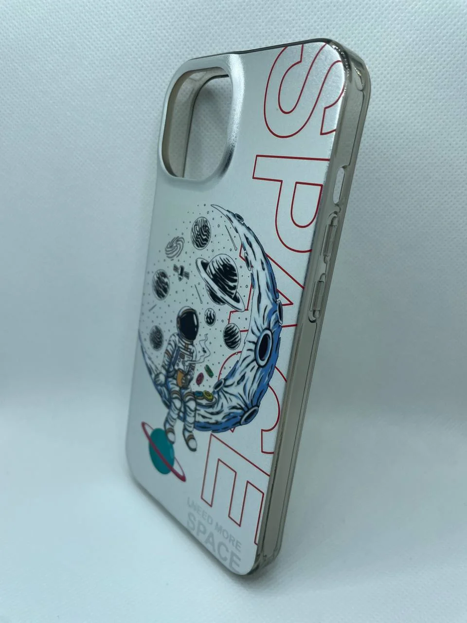 Хром чехол для iPhone 12 Pro/ 12 Pro Max/ 13 pro/ 13 Pro Max/ 14 pro/14 Pro Max, с принтом