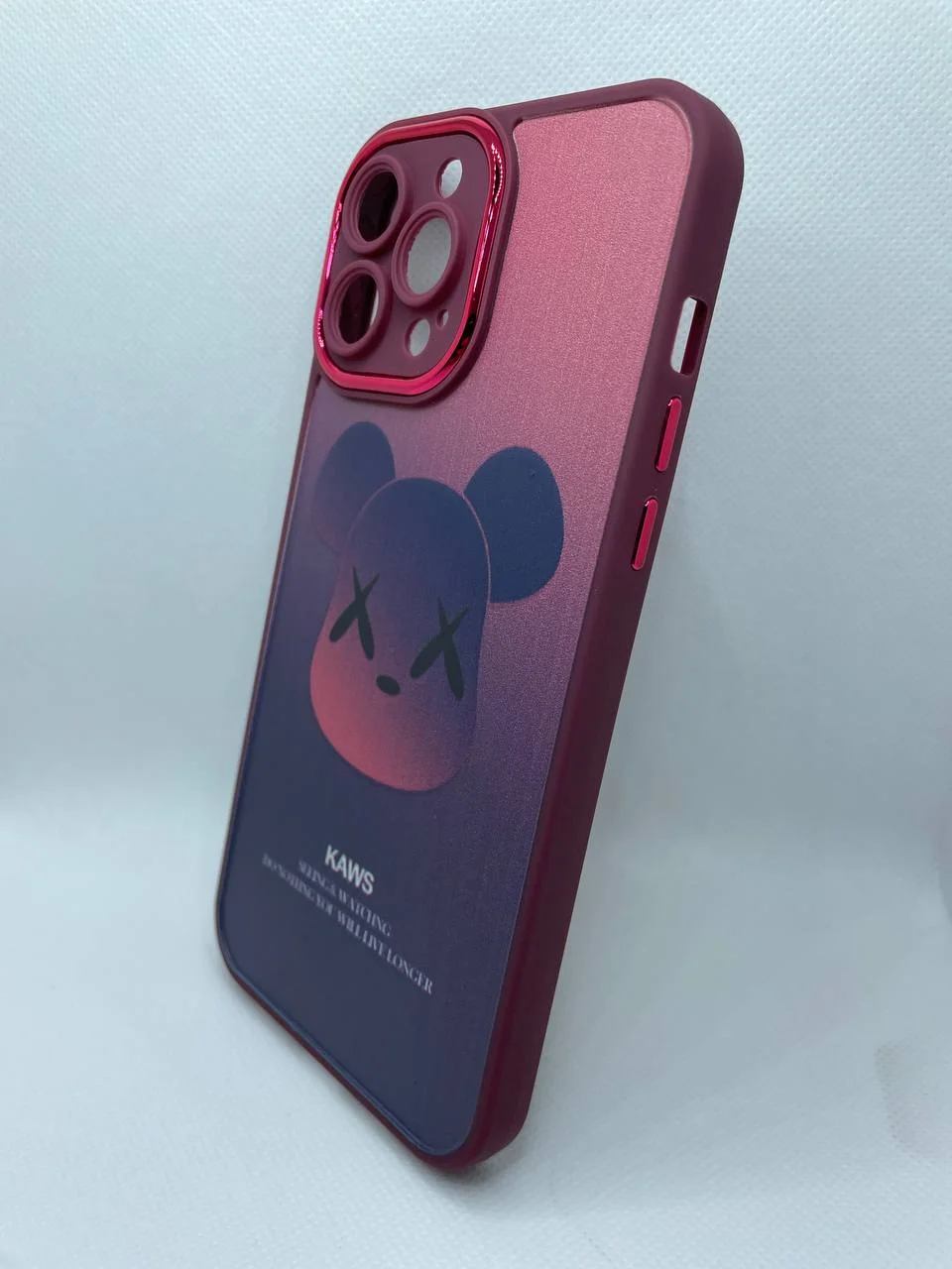 Бордовый чехол для iPhone 12 Pro/ 12 Pro Max/ 13 pro/ 13 Pro Max/ 14 pro/14 Pro Max, с принтом