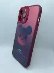 Бордовый чехол для iPhone 12 Pro/ 12 Pro Max/ 13 pro/ 13 Pro Max/ 14 pro/14 Pro Max, с принтом