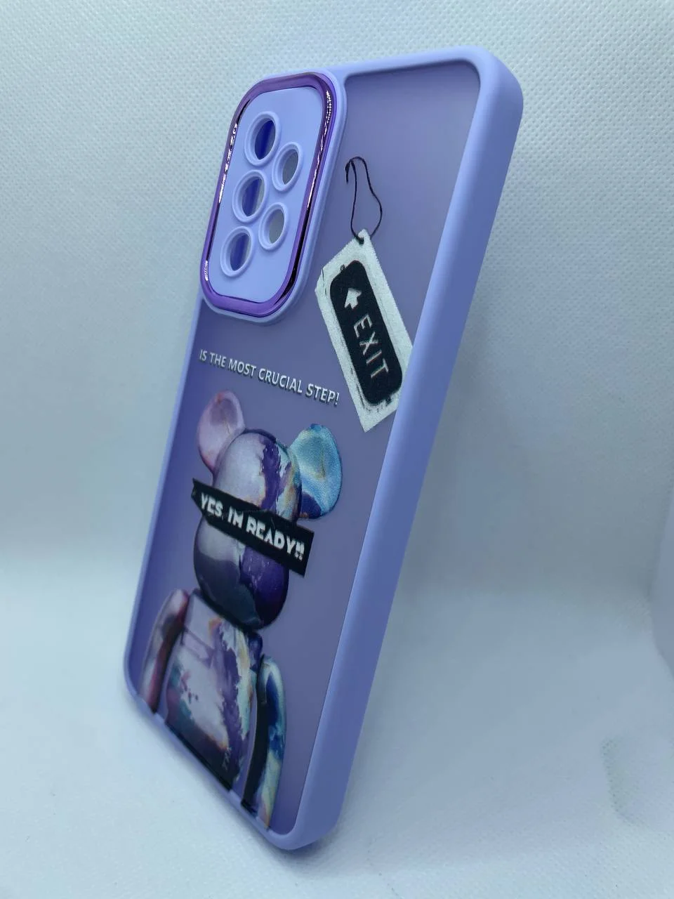 Лавандовый чехол для телефона Samsung galaxy A33, с принтом, с подставкой