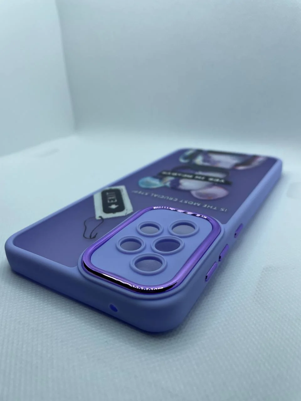 Лавандовый чехол для телефона Samsung galaxy A33, с принтом, с подставкой