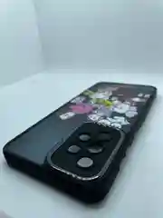 Черный чехол для телефона Samsung galaxy A33, с принтом, с подставкой