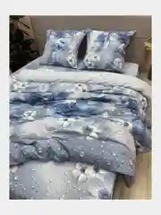 Постельное белье 1,5 сп / 2 спальное / евро/ семейный Бязь ivSubelIa "Космея", 70x70