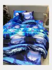Постельное белье, 1,5 сп, 2 спальное, евро, семейный, бязь ivSubelIa "Вселенная", 70 x 70