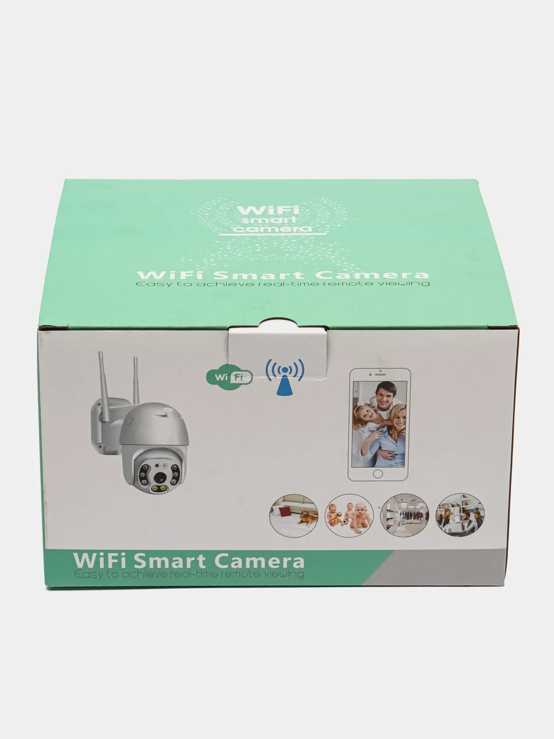 Белый камера видеонаблюдения Wi-Fi уличная, умная поворотная онлайн IP камера