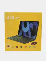 Серый планшет A15 pro 10,1" с клавиатурой, набор "ноутбук" клавиатура, мышка, 4/64