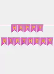Конфетный гирлянда "HAPPY BIRTDAY" на День Рождения/Флажки на ленте