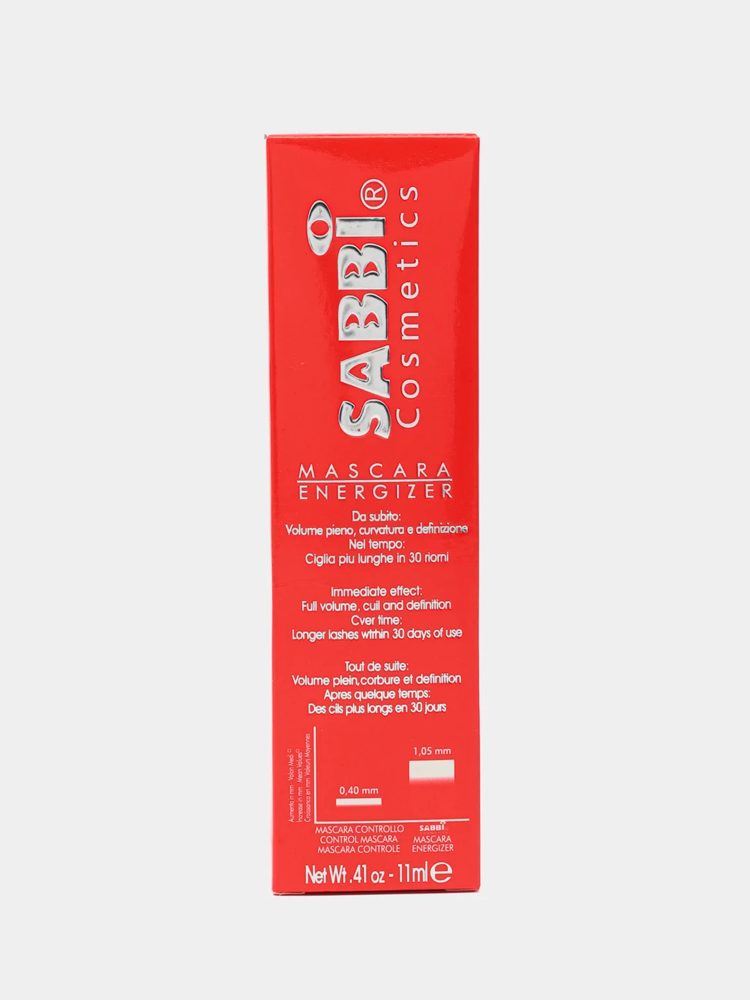 Тушь для ресниц, черная, с эффектом накладных ресниц, Sabbi