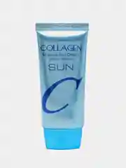 Солнцезащитный крем от загара для лица и тела SPF50+, увлажняющий с коллагеном