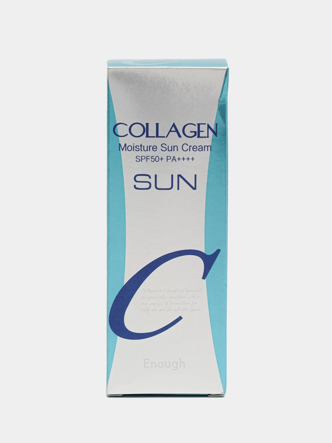 Солнцезащитный крем от загара для лица и тела SPF50+, увлажняющий с коллагеном