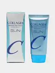 Солнцезащитный крем от загара для лица и тела SPF50+, увлажняющий с коллагеном