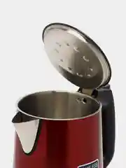 Красный электрический чайник из нержавеющей стали, 2 литра, 2000 Вт