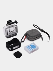 Набор аквабокс + кейс + силиконовый чехол + защитные стёкла для GoPro HERO 9/10/11/12