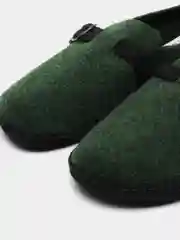 Зеленый тапочки мужские домашние войлочные WHYSO