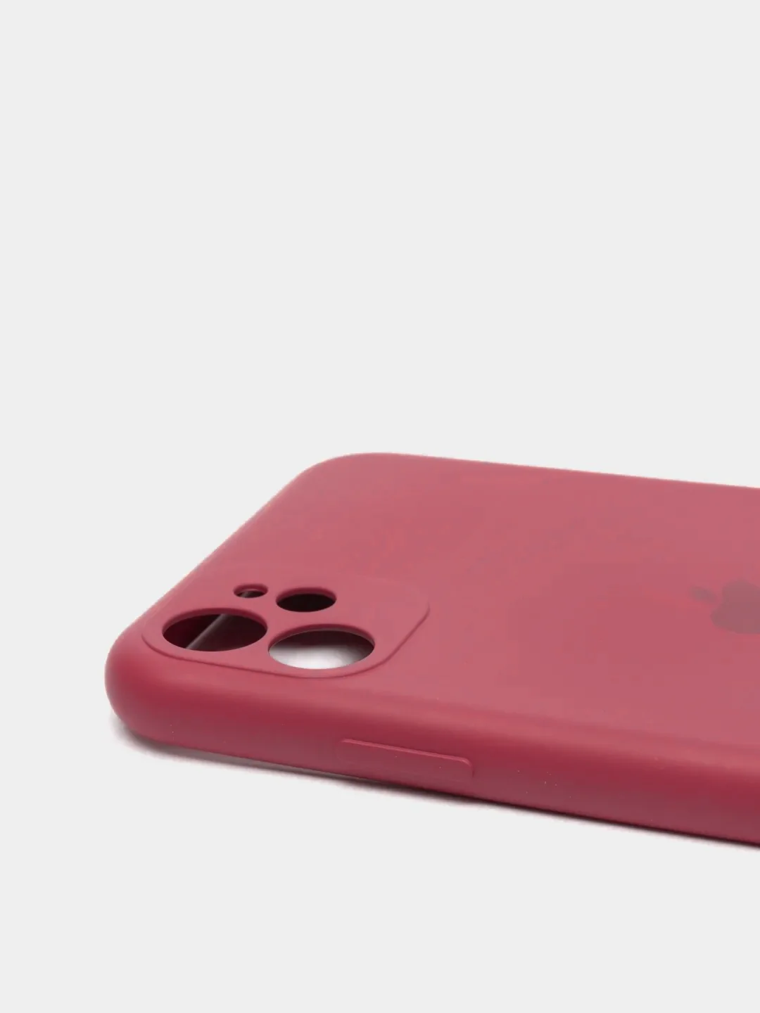 Бордовый чехол на iPhone 11, 13, 12, XR, Pro, Max, Mini, бархатный