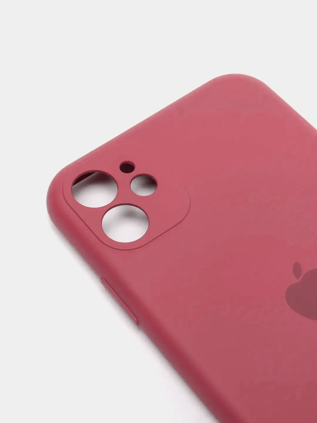 Бордовый чехол на iPhone 11, 13, 12, XR, Pro, Max, Mini, бархатный