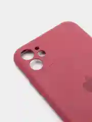 Бордовый чехол на iPhone 11, 13, 12, XR, Pro, Max, Mini, бархатный