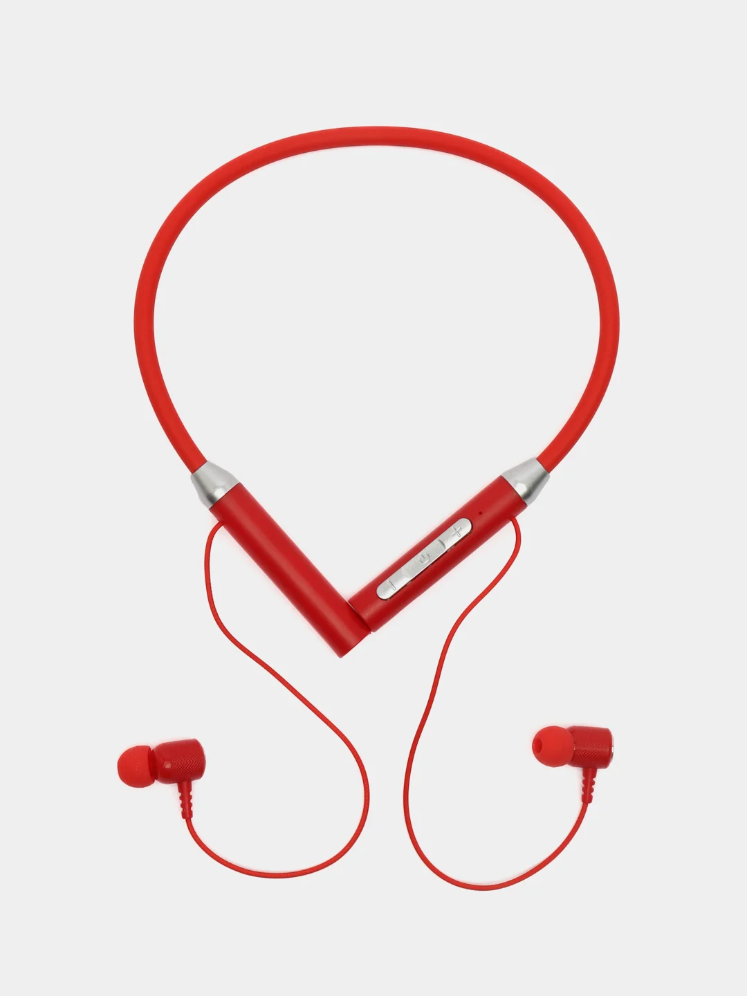 Красный беспроводные магнитные наушники с микрофоном Music 12D / G08 bluetooth для занятий спортом