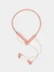 Розовый беспроводные магнитные наушники с микрофоном Music 12D / G08 bluetooth для занятий спортом