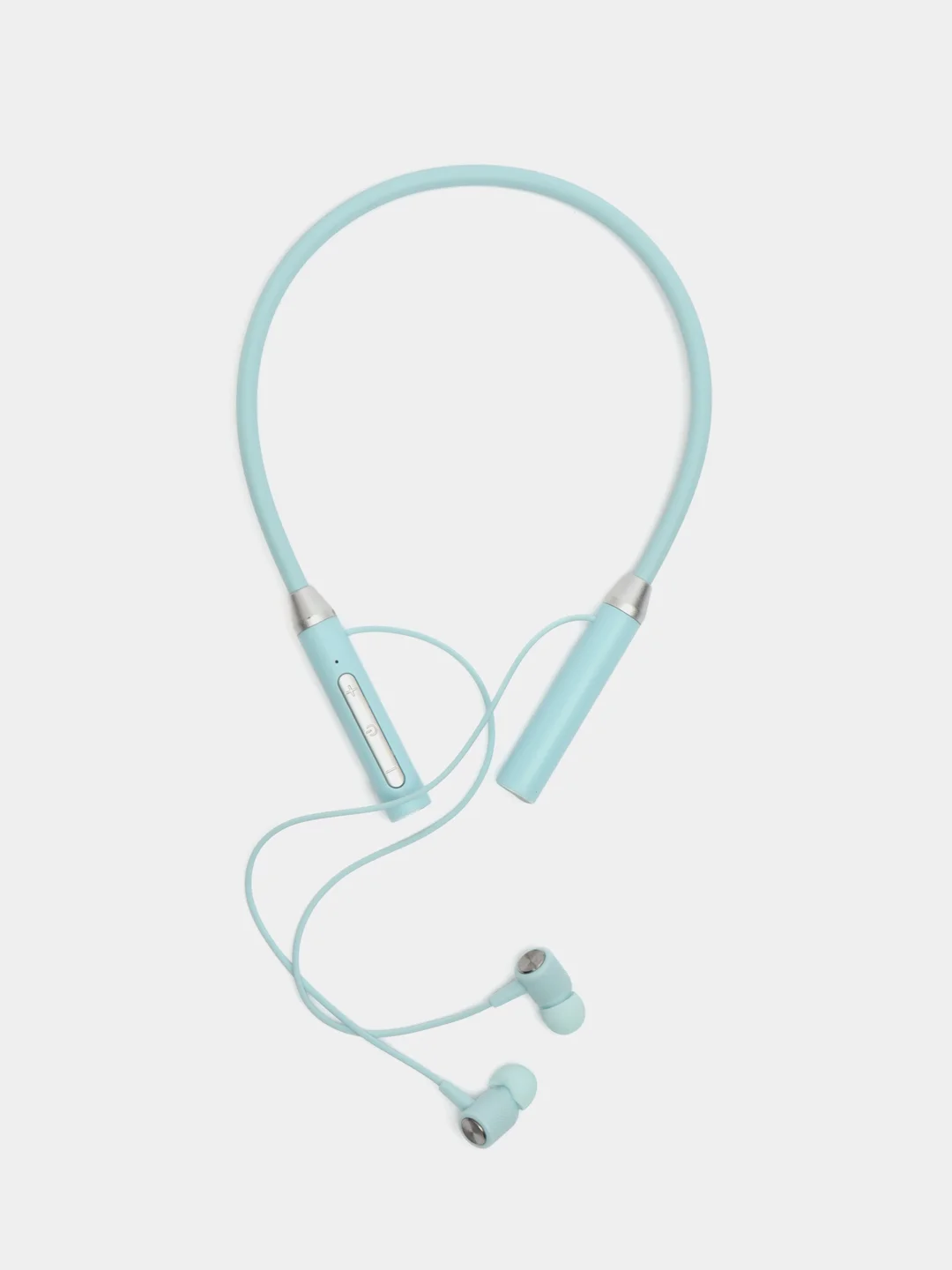 Голубой беспроводные магнитные наушники с микрофоном Music 12D / G08 Bluetooth