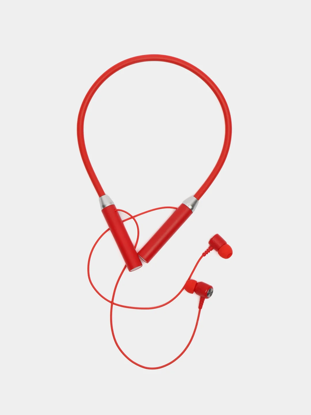 Красный беспроводные магнитные наушники с микрофоном Music 12D / G08 Bluetooth