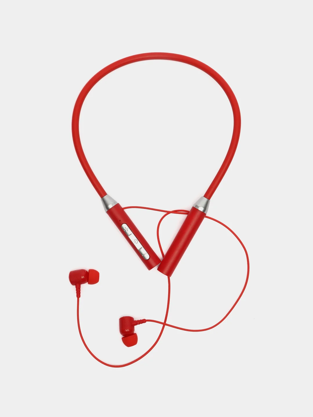 Красный беспроводные магнитные наушники с микрофоном Music 12D / G08 Bluetooth